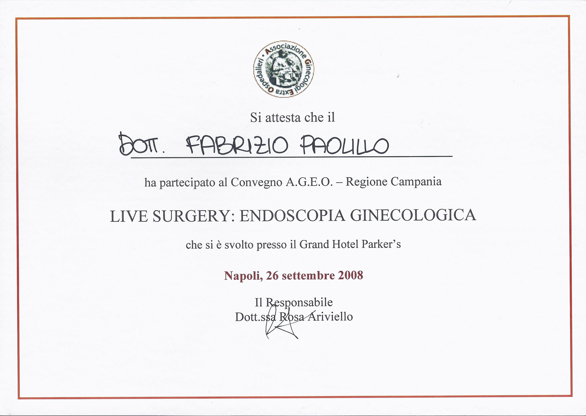 Live Surgery - Endoscopia Ginecologica