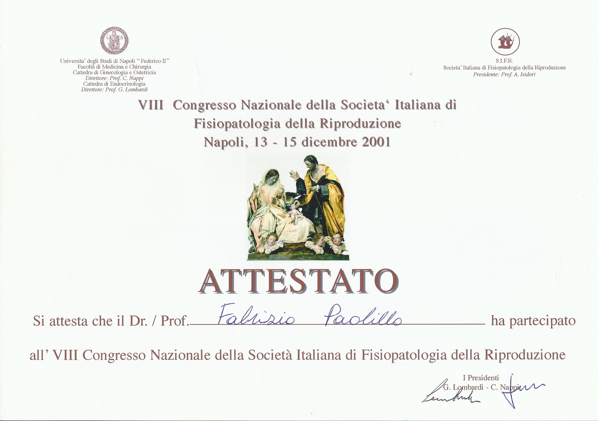 VIII Congresso Nazionale della Società Italiana di Fisiopatologia della Riproduzione